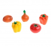 Набор резиновых игрушек «Овощи», МИКС
