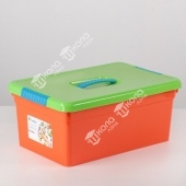 Контейнер для хранения с крышкой Kid's Box, 10 л, 37,5×25,5×16 см, цвет МИКС