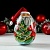Неваляшка «Дед мороз с ёлкой», 11х6 см, ручная роспись