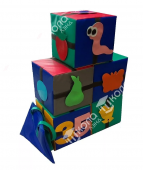 Детский мягкий набор "Умные кубики"