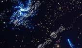 Ковёр напольный фибероптический ЗВЁЗДНОЕ НЕБО 1,45х1,45 м., 320 звёзд