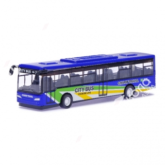 Автобус металлический «Междугородний», инерционный, масштаб 1:43, МИКС, 12,5 см
