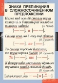 Комплект таблиц "Русский язык 9 класс" (6 шт.)