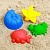 Набор для игры в песке №60: 4 формочки, МИКС