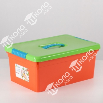 Контейнер для хранения с крышкой Kid's Box, 10 л, 37,5×25,5×16 см, цвет МИКС