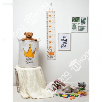 Корзинка текстильная Этель "Little queen" 34х43 см, водонепроницаемая