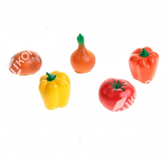Набор резиновых игрушек «Овощи», МИКС